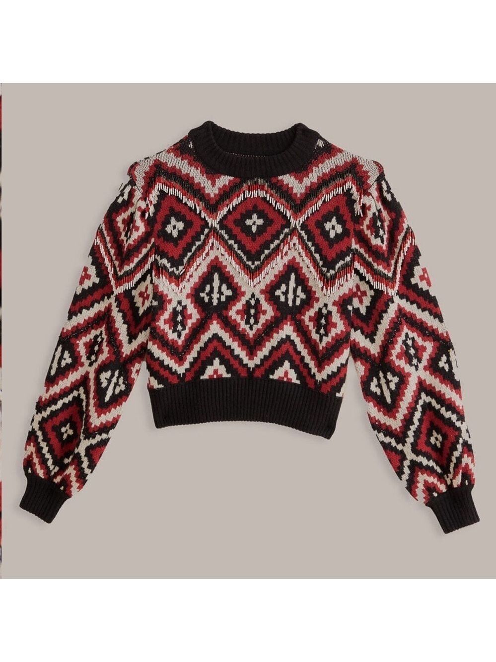 Farm Rio Rauti Beaded Knit Sweater - Picture 11 of 11
